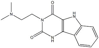 3-(2-Dimethylaminoethyl)-1H-pyrimido[5,4-b]indole-2,4(3H,5H)-dione 结构式