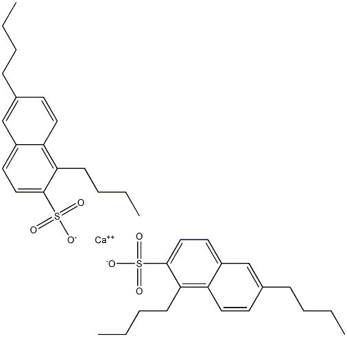 Bis(1,6-dibutyl-2-naphthalenesulfonic acid)calcium salt 结构式