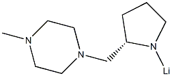 1-[[(2S)-1-Lithio-2-pyrrolidinyl]methyl]-4-methylpiperazine 结构式