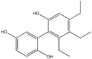 4',5',6'-Triethyl-1,1'-biphenyl-2,2',5-triol 结构式