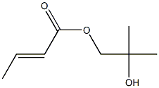 (E)-2-Butenoic acid 2-hydroxy-2-methylpropyl ester 结构式