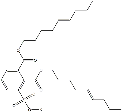 3-(Potassiosulfo)phthalic acid di(5-nonenyl) ester 结构式