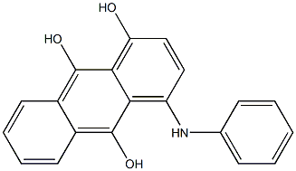 4-Anilino-1,9,10-anthracenetriol 结构式