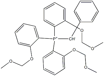 Phenyl[tris(2-methoxymethoxyphenyl)phosphonio]methanide 结构式