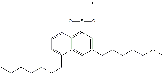 3,5-Diheptyl-1-naphthalenesulfonic acid potassium salt 结构式