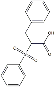2-Phenylsulfonyl-3-phenylpropanoic acid 结构式