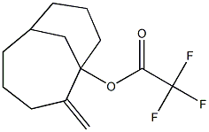 Trifluoroacetic acid 2-methylenebicyclo[4.3.1]decan-1-yl ester 结构式