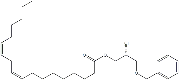 [R,(-)]-3-O-Benzyl-1-O-linoleoyl-D-glycerol 结构式