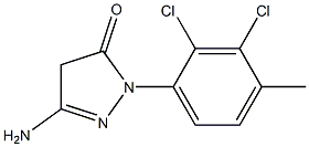 3-Amino-1-(2,3-dichloro-4-methylphenyl)-5(4H)-pyrazolone 结构式