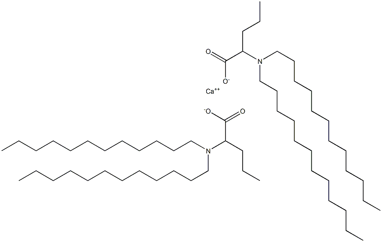 Bis[2-(didodecylamino)valeric acid]calcium salt 结构式