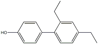 4-(2,4-Diethylphenyl)phenol 结构式