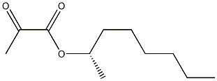 (+)-Pyruvic acid (S)-1-methylheptyl ester 结构式