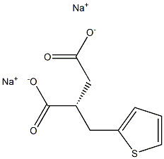 [R,(-)]-2-(2-Thienylmethyl)succinic acid disodium salt 结构式