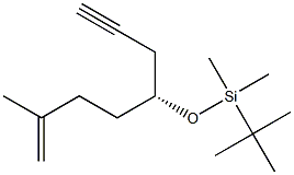 (R)-5-(tert-Butyldimethylsiloxy)-2-methyl-1-octen-7-yne 结构式