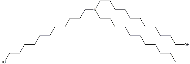 11,11'-(Dodecylimino)bis(1-undecanol) 结构式