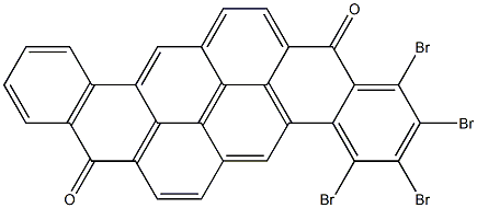 1,2,3,4-Tetrabromo-8,16-pyranthrenedione 结构式