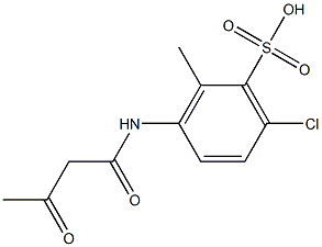 3-(Acetoacetylamino)-6-chloro-2-methylbenzenesulfonic acid 结构式