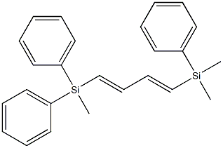 (1E,3E)-1-(Dimethylphenylsilyl)-4-(methyldiphenylsilyl)-1,3-butadiene 结构式