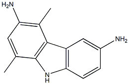 3,6-Diamino-1,4-dimethyl-9H-carbazole 结构式