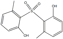2,2'-Dihydroxy-6,6'-dimethyl[sulfonylbisbenzene] 结构式