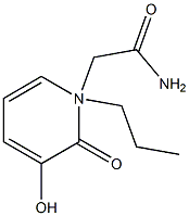 N-Propyl-2-oxo-3-hydroxy-1,2-dihydropyridine-1-acetamide 结构式