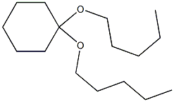 Cyclohexanone dipentyl acetal 结构式