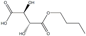 meso-Tartaric acid hydrogen 1-butyl ester 结构式