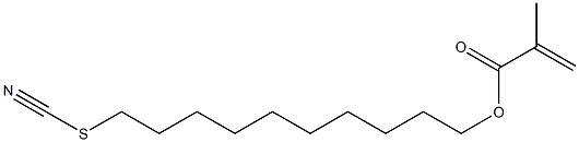 Methacrylic acid 10-thiocyanatodecyl ester 结构式