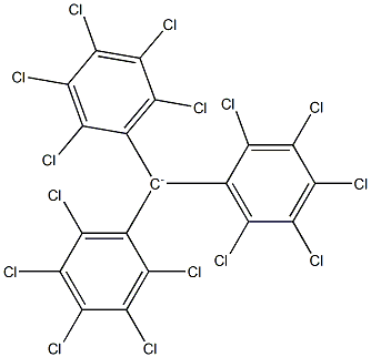 Tris(pentachlorophenyl)methanide 结构式