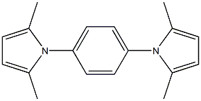 1,4-Bis(2,5-dimethyl-1H-pyrrol-1-yl)benzene 结构式