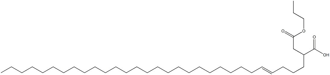 2-(4-Triacontenyl)succinic acid 1-hydrogen 4-propyl ester 结构式