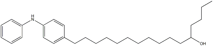 4-(12-Hydroxyhexadecyl)phenylphenylamine 结构式