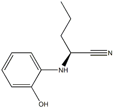 (2S)-2-(2-Hydroxyphenylamino)pentanenitrile 结构式