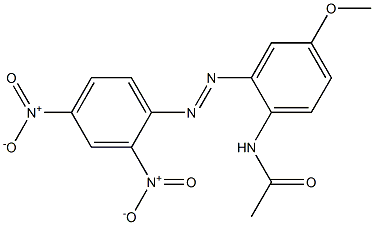 2'-(2,4-Dinitrophenylazo)-4'-methoxyacetanilide 结构式