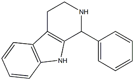 1-Phenyl-2,3,4,9-tetrahydro-1H-pyrido[3,4-b]indole 结构式