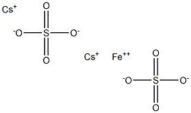 Cesium iron(II) sulfate 结构式