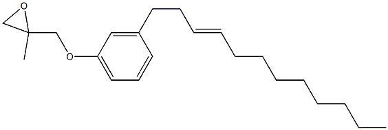 3-(3-Dodecenyl)phenyl 2-methylglycidyl ether 结构式