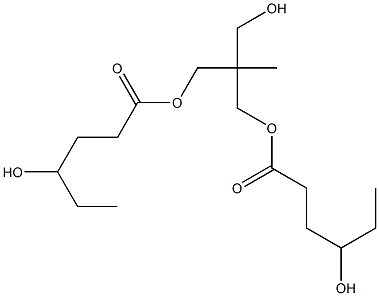 Bis(4-hydroxyhexanoic acid)2-(hydroxymethyl)-2-methyl-1,3-propanediyl ester 结构式
