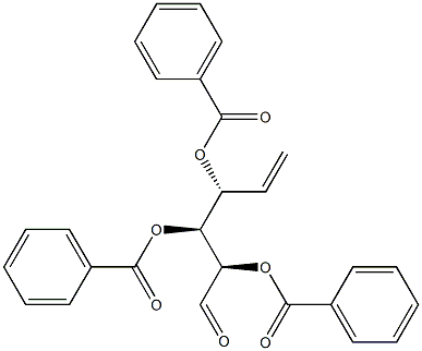 (2R,3S,4R)-2,3,4-Tris(benzoyloxy)-5-hexenal 结构式