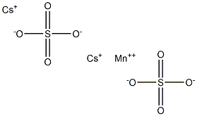 Cesium manganese(II) sulfate 结构式