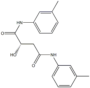 [S,(-)]-2-Hydroxy-N,N'-di(m-tolyl)succinamide 结构式