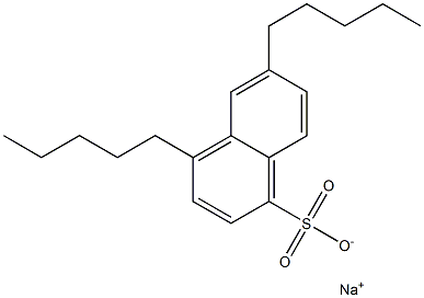 4,6-Dipentyl-1-naphthalenesulfonic acid sodium salt 结构式