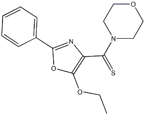 5-Ethoxy-2-phenyl-4-[(morpholino)thiocarbonyl]oxazole 结构式