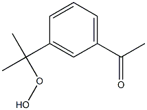 3'-(1-Hydroperoxy-1-methylethyl)acetophenone 结构式