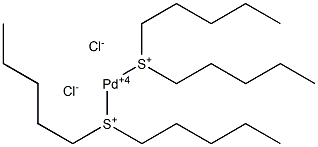 Bis(dipentylsulfonio)palladium(IV) dichloride 结构式
