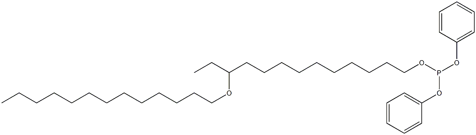 Phosphorous acid 11-(tridecyloxy)tridecyldiphenyl ester 结构式