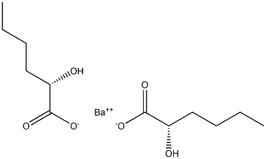 Bis[[S,(-)]-2-hydroxyhexanoic acid] barium salt 结构式