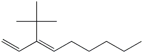 (3Z)-3-tert-Butyl-1,3-nonadiene 结构式