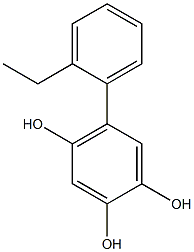 5-(2-Ethylphenyl)benzene-1,2,4-triol 结构式