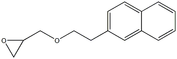 1-[2-(2-Naphtyl)ethoxy]-2,3-epoxypropane 结构式